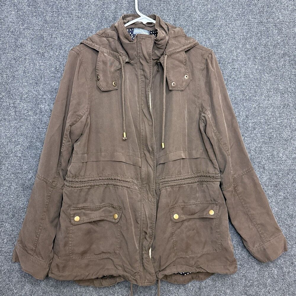 Market And Spruce Womens Jacket L Brown Classic Utility Barn Coat Stitch Fix